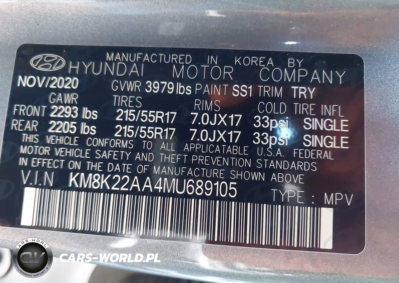 2021 Hyundai Kona Sel VIN:KM8K22AA4MU689105 - 9