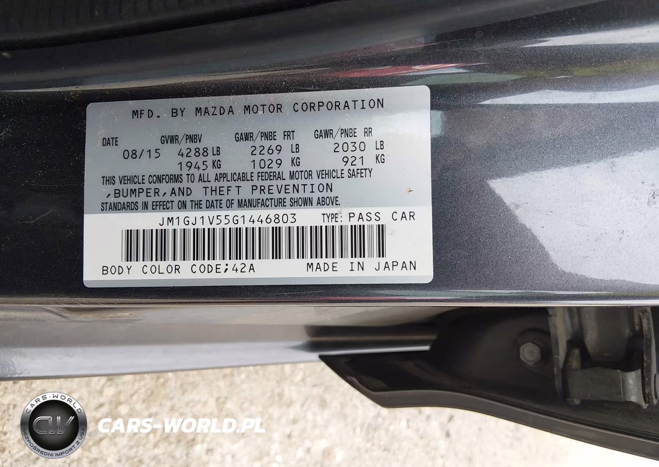 2016 Mazda Mazda6 I Touring VIN:JM1GJ1V55G1446803 - 9