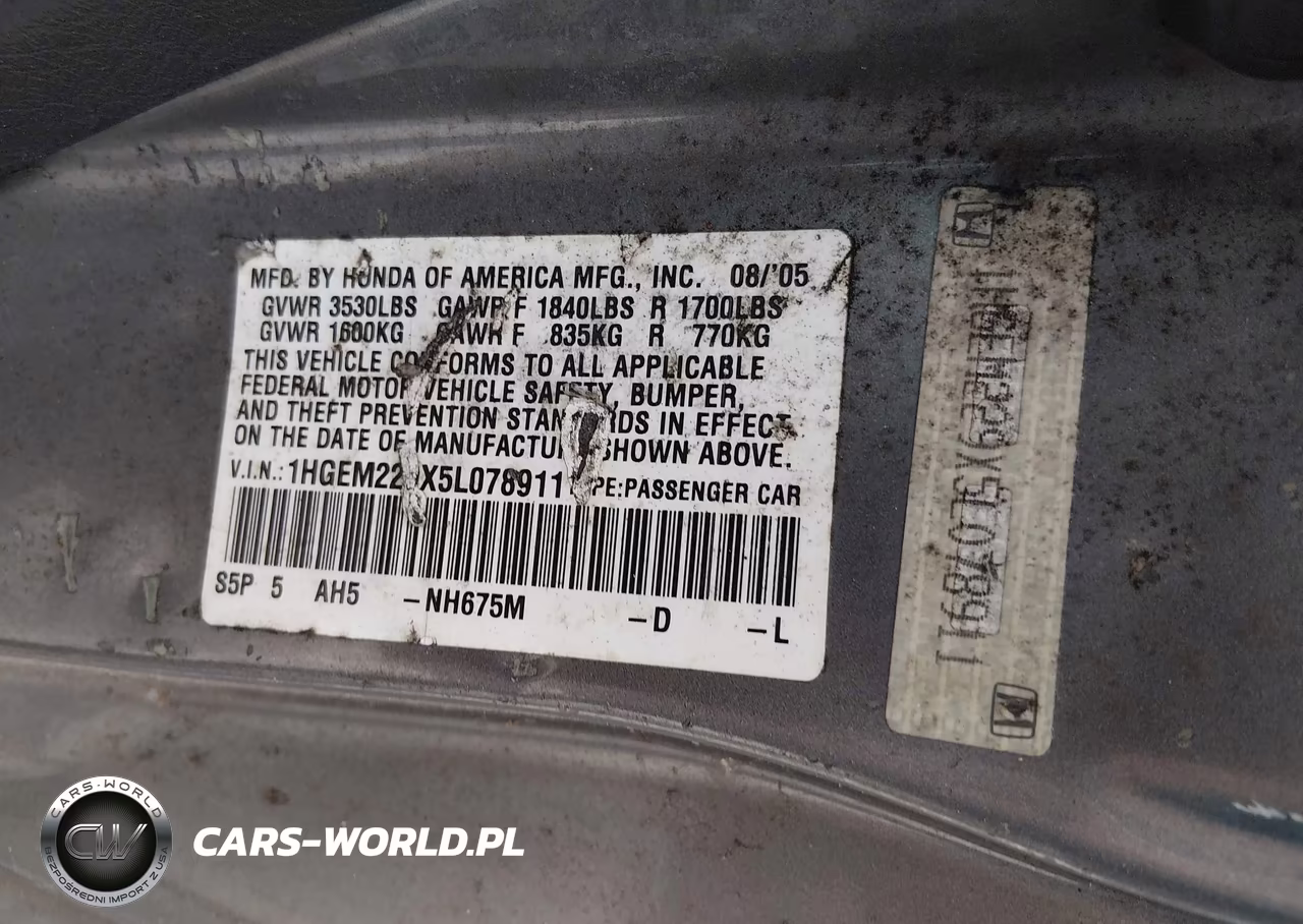 2005 Honda Civic Ex VIN:1HGEM229X5L078911 - 9
