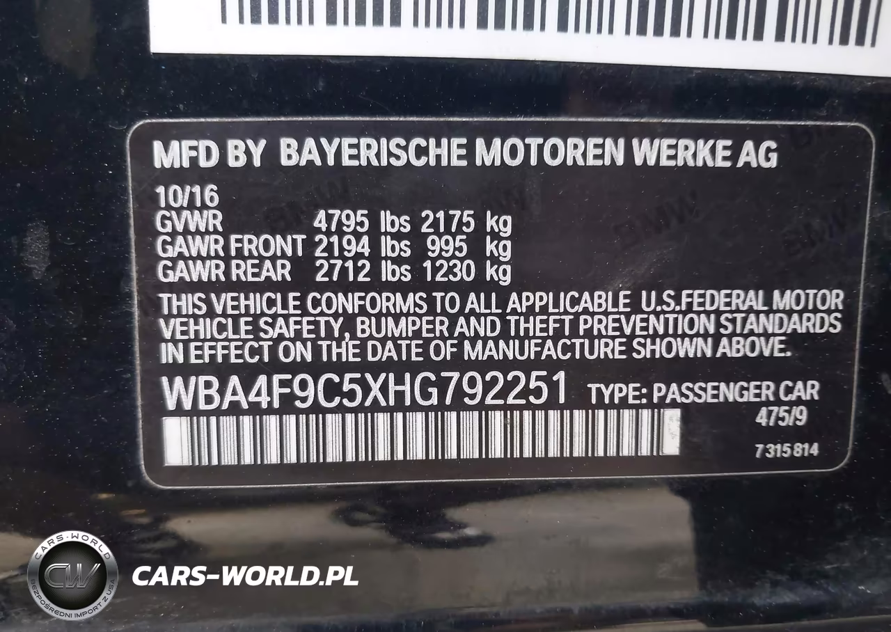2017 BMW 430I Gran Coupe xDrive VIN:WBA4F9C5XHG792251 - 9