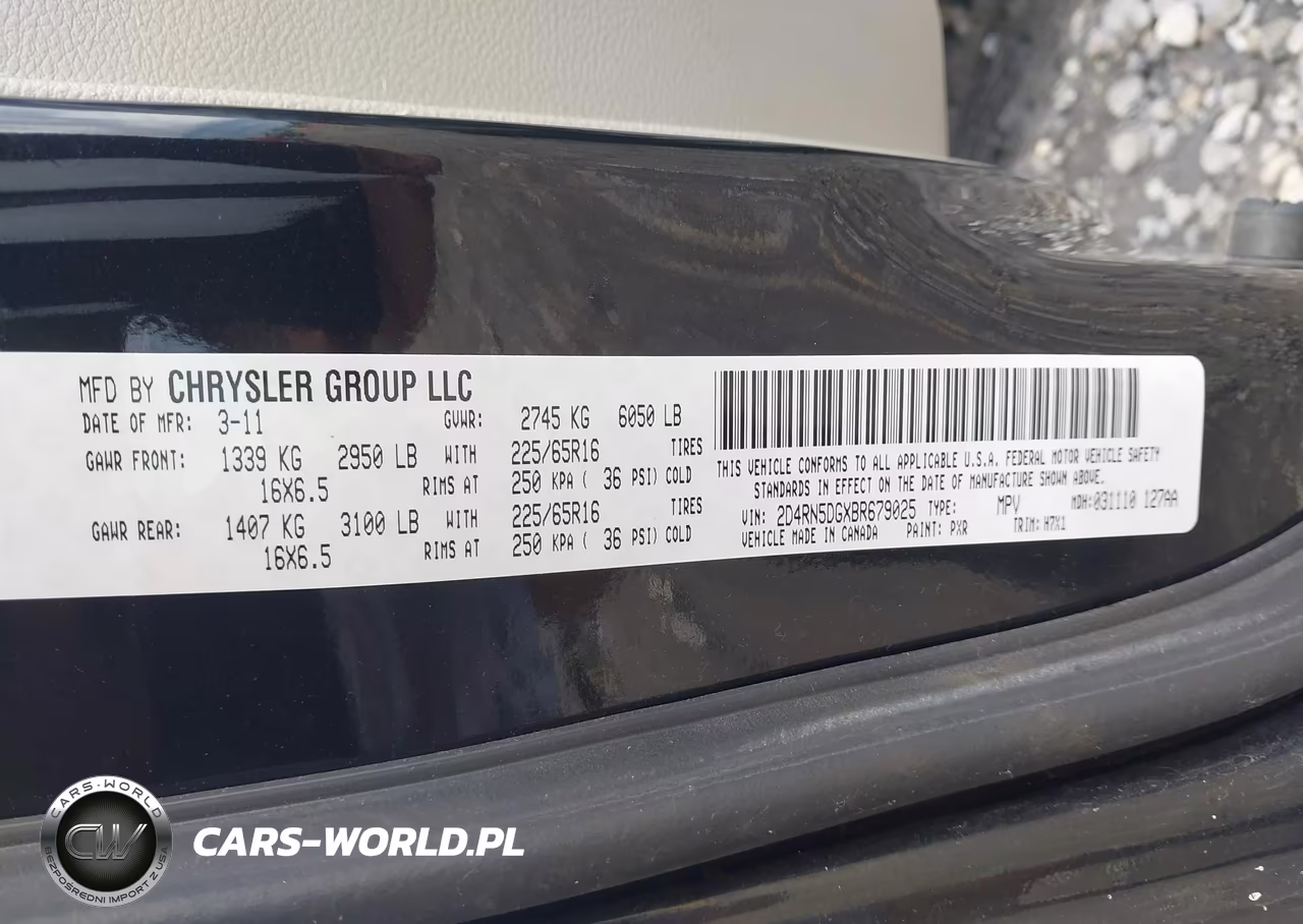 2011 Dodge Grand Caravan Crew VIN:2D4RN5DGXBR679025 - 9