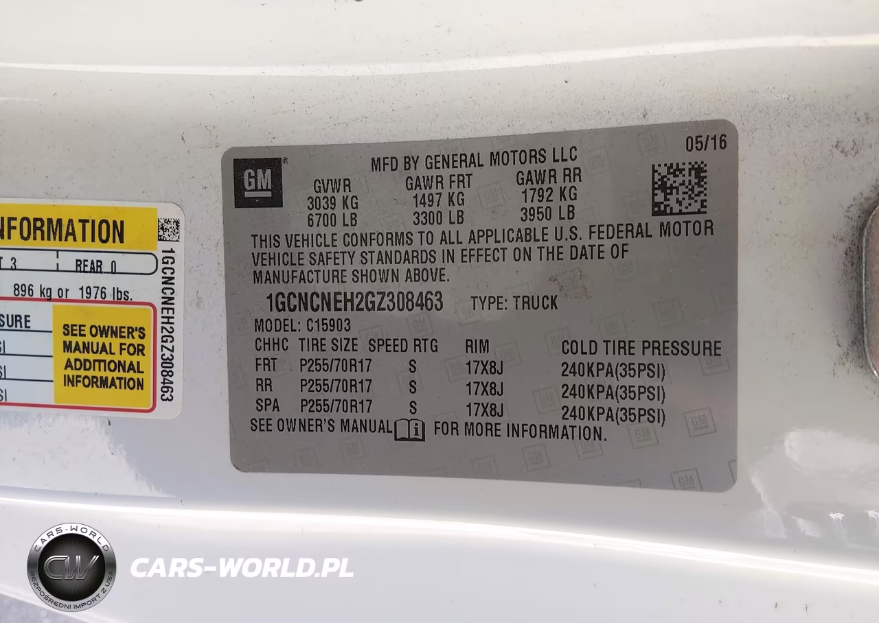 2016 Chevrolet Silverado 1500 Work Truck VIN:1GCNCNEH2GZ308463 - 9