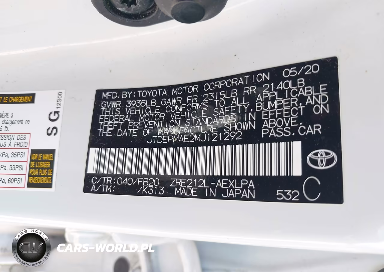 2021 Toyota Corolla Le VIN:JTDEPMAE2MJ121292 - 9