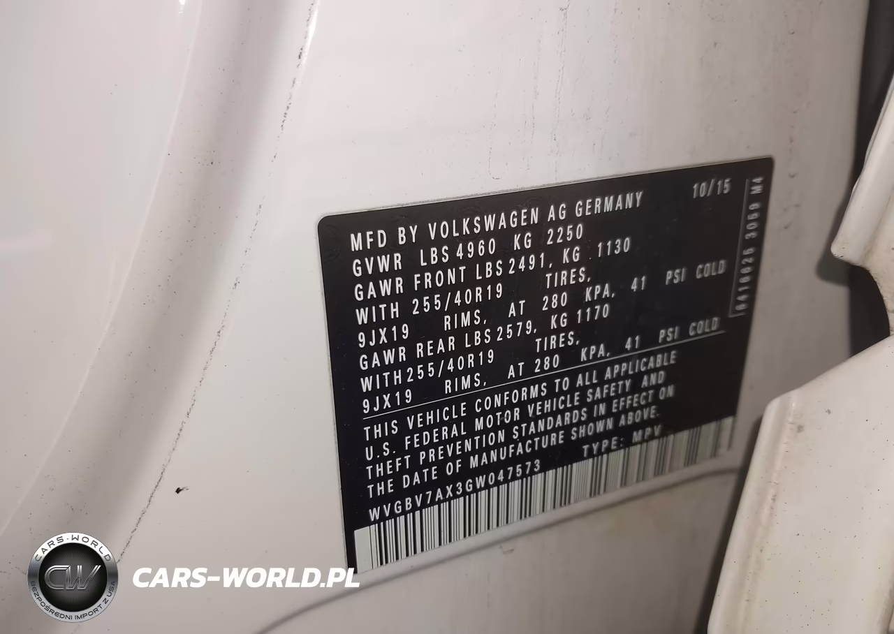 2016 Volkswagen Tiguan R-Line VIN:WVGBV7AX3GW047573 - 9