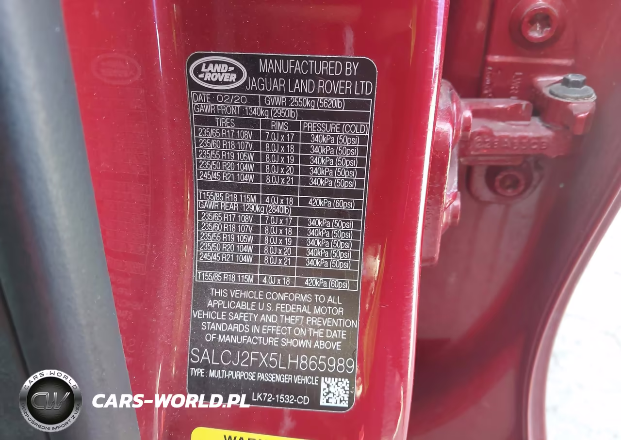 2020 Land Rover Discovery Sport S VIN:SALCJ2FX5LH865989 - 9