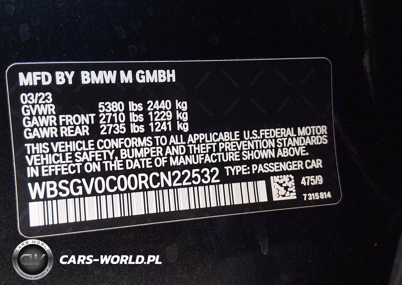 2024 BMW M8 Gran Coupe Competition VIN:WBSGV0C00RCN22532 - 9