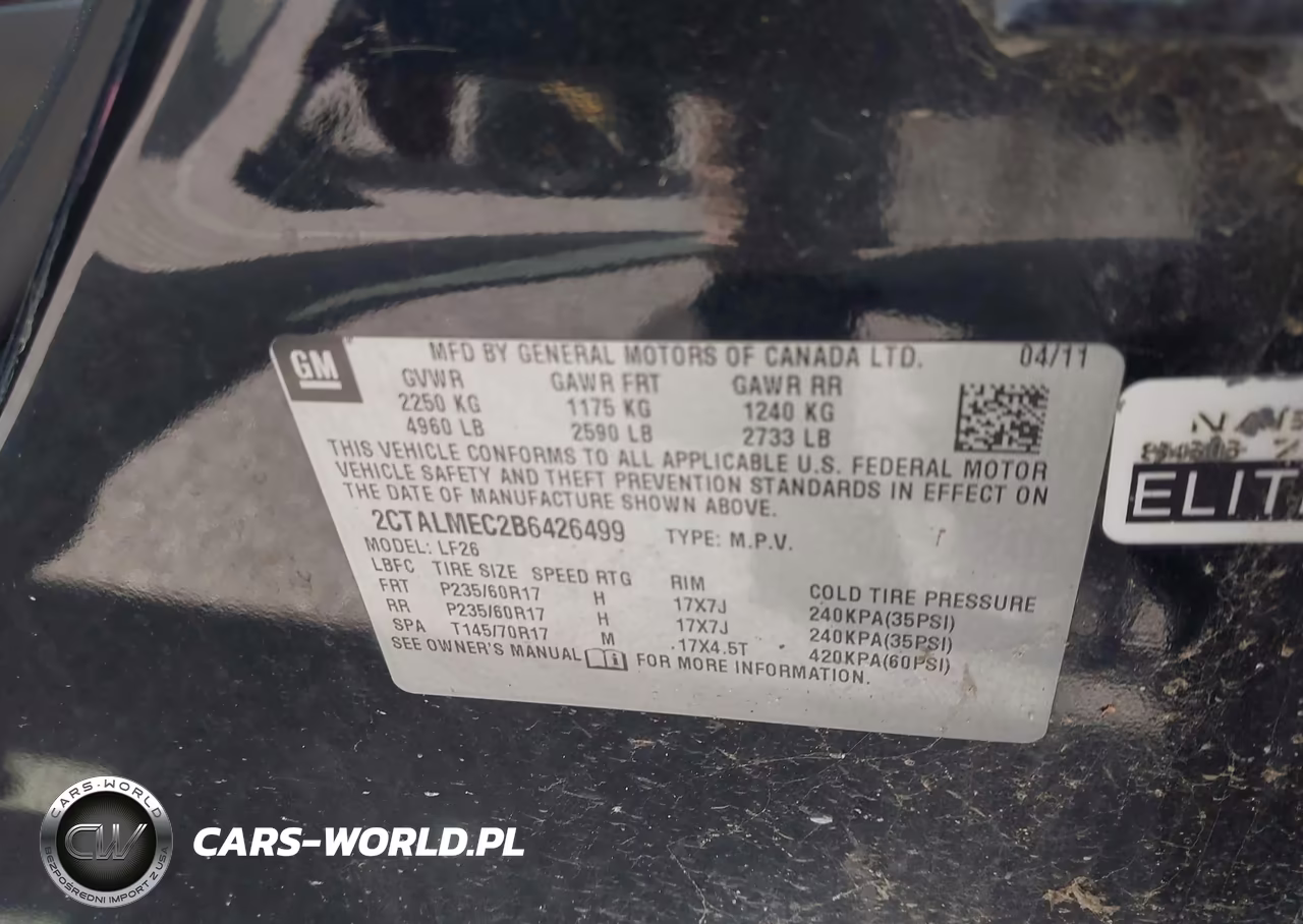 2011 GMC Terrain Sle-1 VIN:2CTALMEC2B6426499 - 9