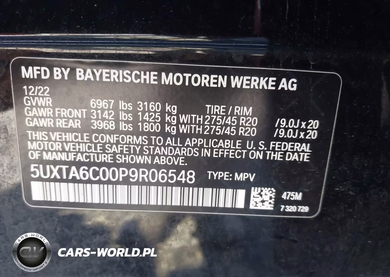 2023 BMW X5 Phev xDrive45E VIN:5UXTA6C00P9R06548 - 9