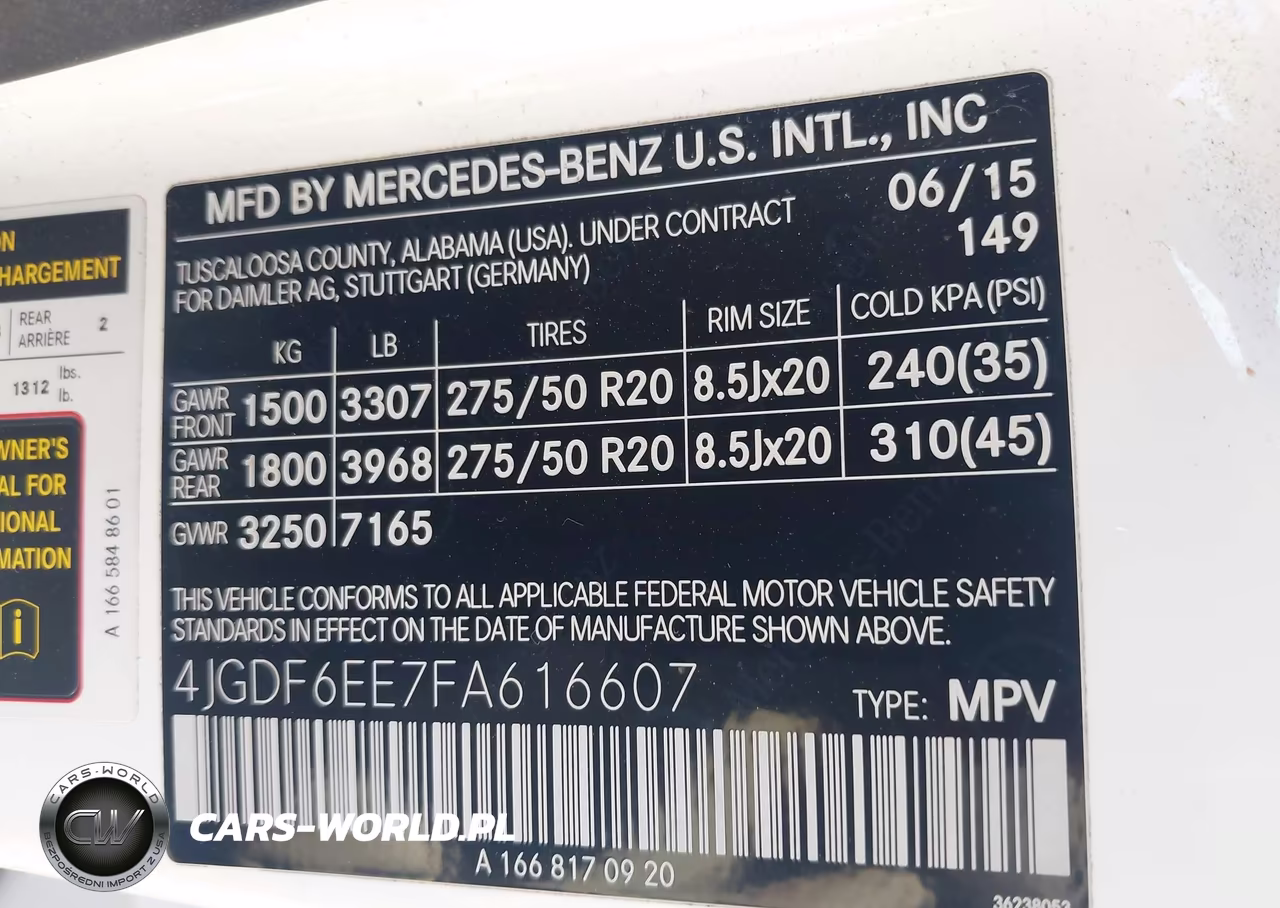 2015 Mercedes-Benz Gl 450 4Matic VIN:4JGDF6EE7FA616607 - 9