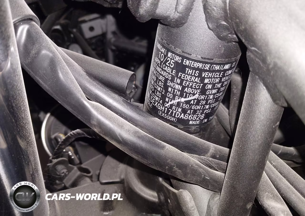 2026 Kawasaki Ex500 H VIN:ML5EXGH17TDA86828 - 10