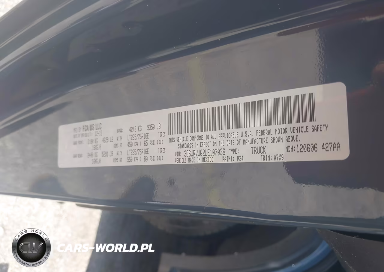 2020 Ram Promaster 3500 Delivery Van VIN:3C6URVJG2LE107036 - 9