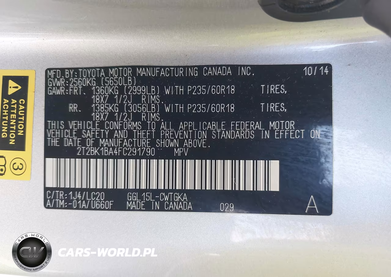 2015 Lexus Rx 350 VIN:2T2BK1BA4FC291790 - 9