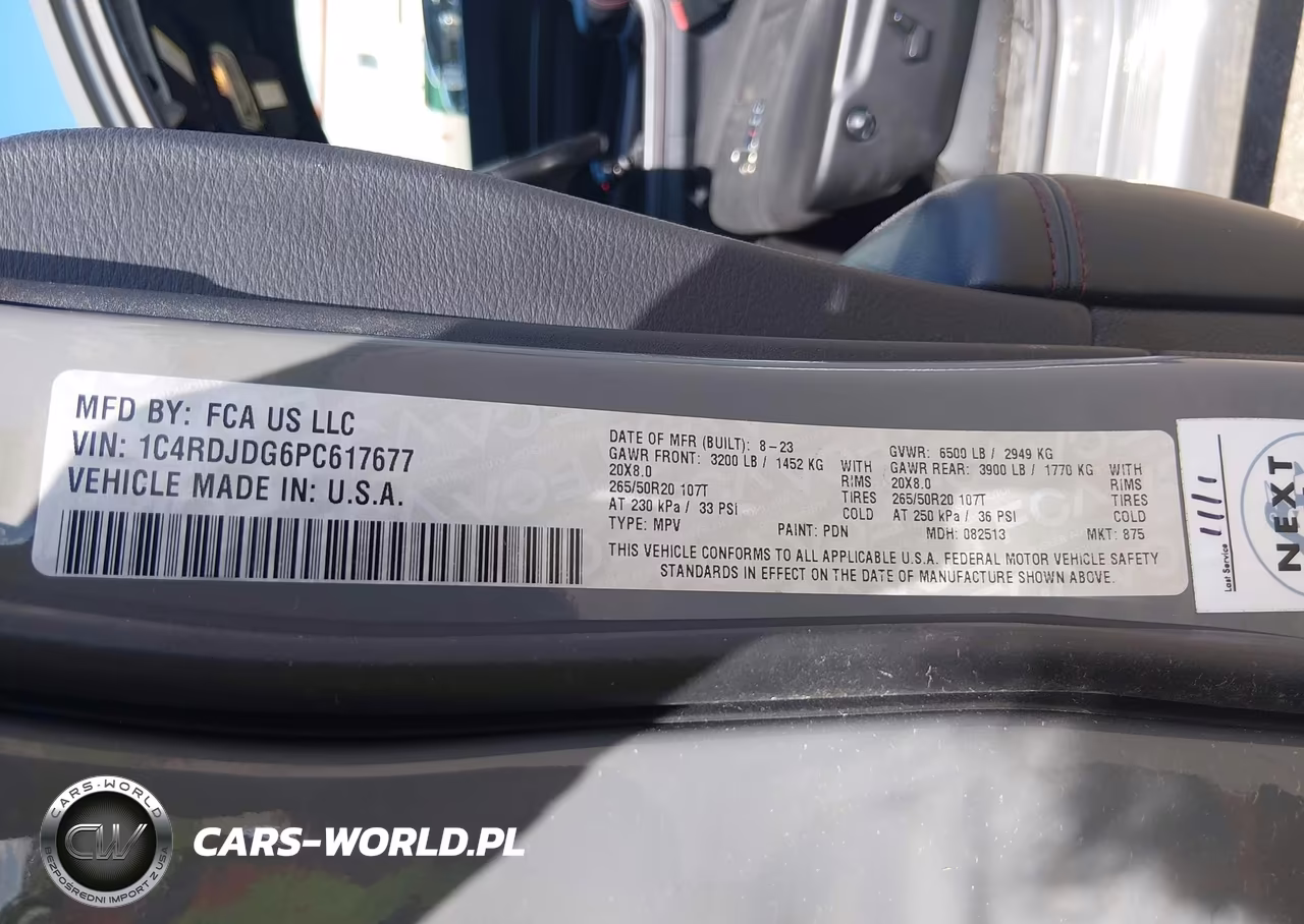 2023 Dodge Durango Gt Awd VIN:1C4RDJDG6PC617677 - 9
