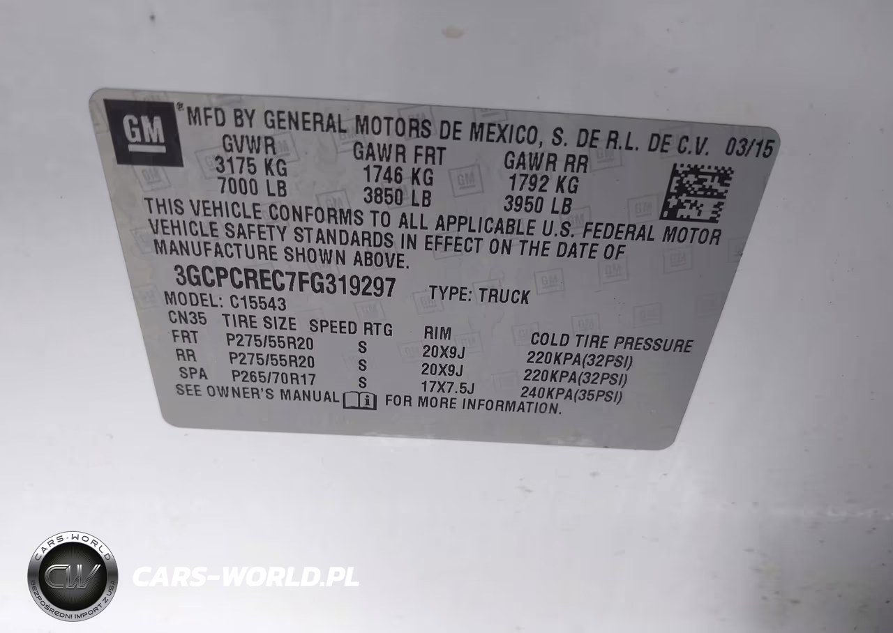 2015 Chevrolet Silverado 1500 1Lt VIN:3GCPCREC7FG319297 - 9