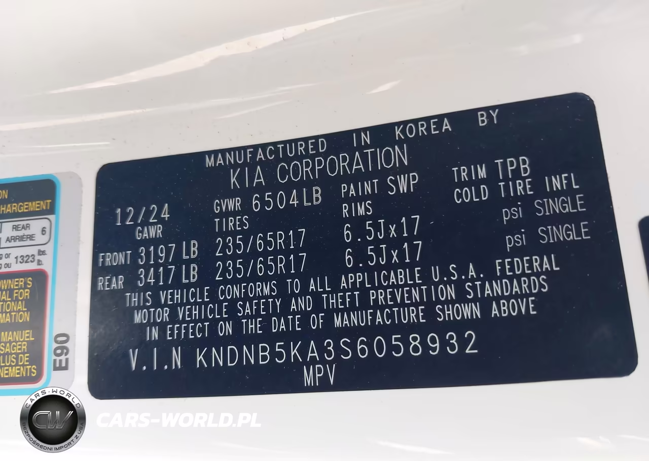 2025 Kia Carnival Mpv Hybrid Lxs VIN:KNDNB5KA3S6058932 - 9