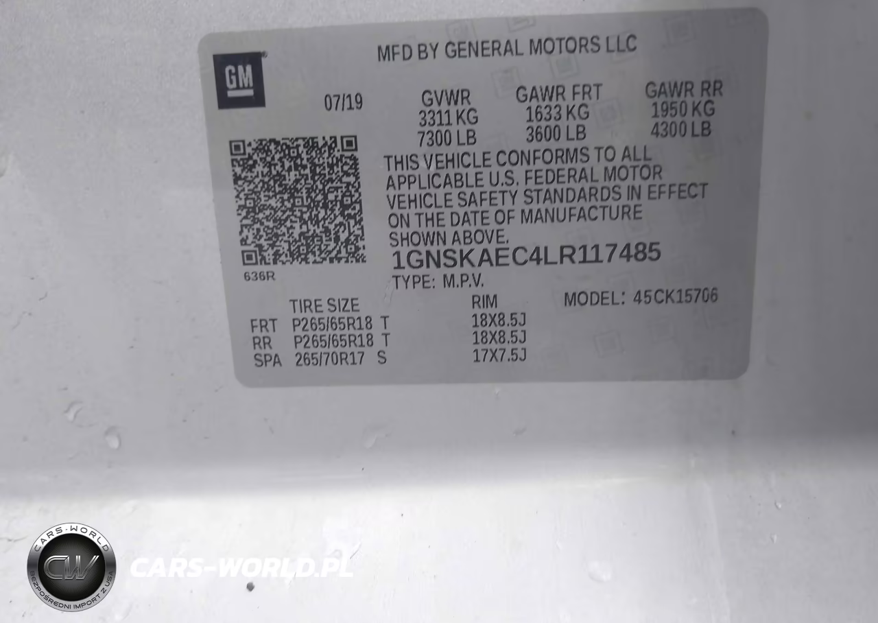 2020 Chevrolet Tahoe 4Wd Ls VIN:1GNSKAEC4LR117485 - 9