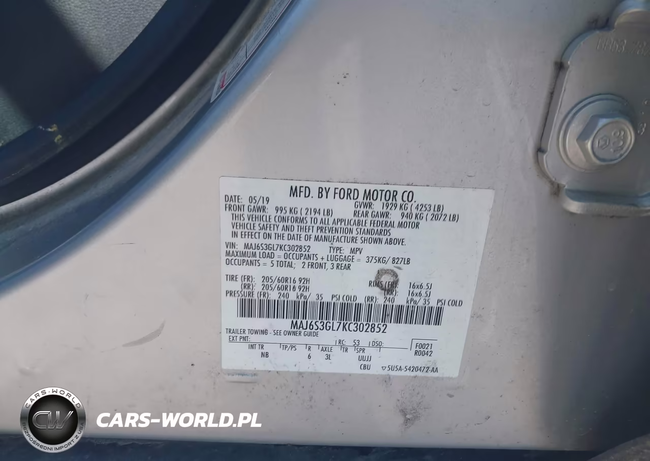2019 Ford Ecosport Se VIN:MAJ6S3GL7KC302852 - 9
