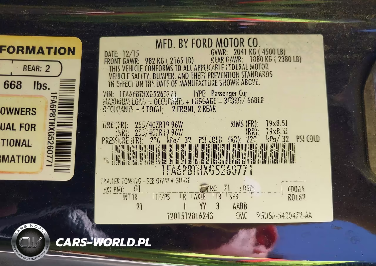 2016 Ford Mustang Ecoboost VIN:1FA6P8THXG5260771 - 9