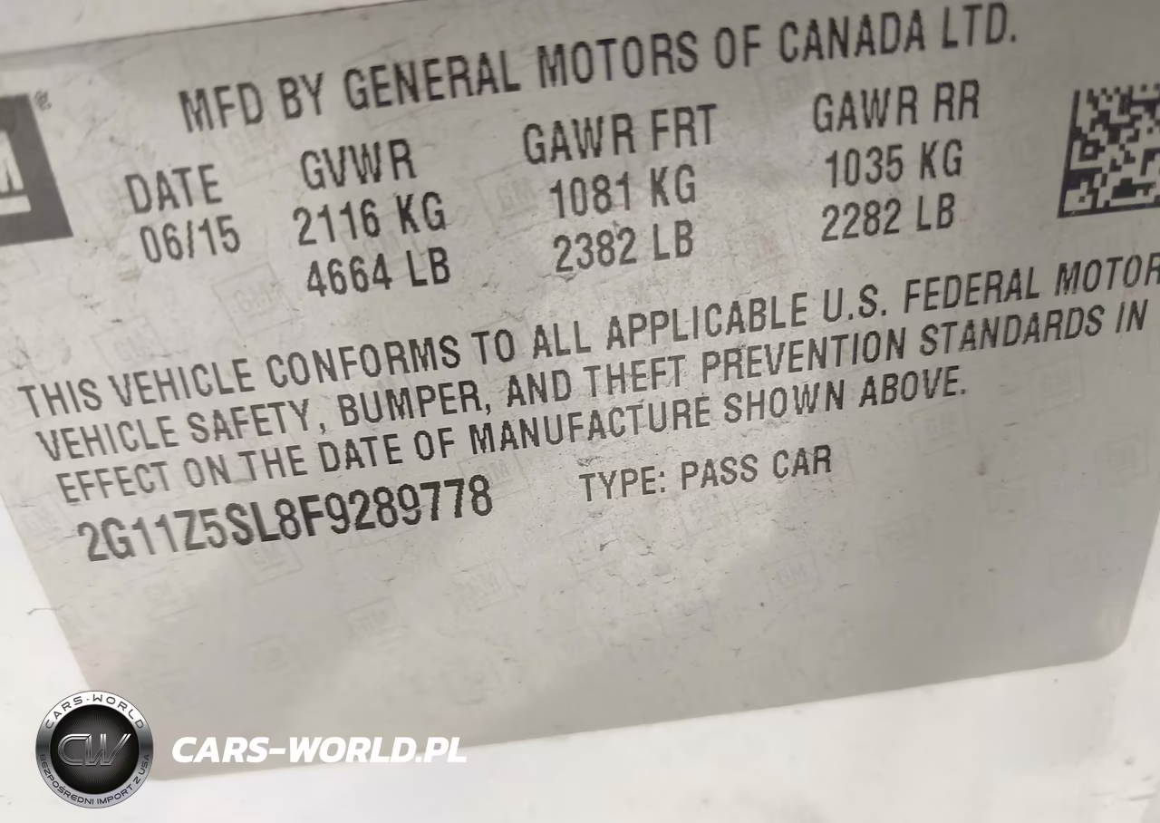2015 Chevrolet Impala Ls VIN:2G11Z5SL8F9289778 - 9