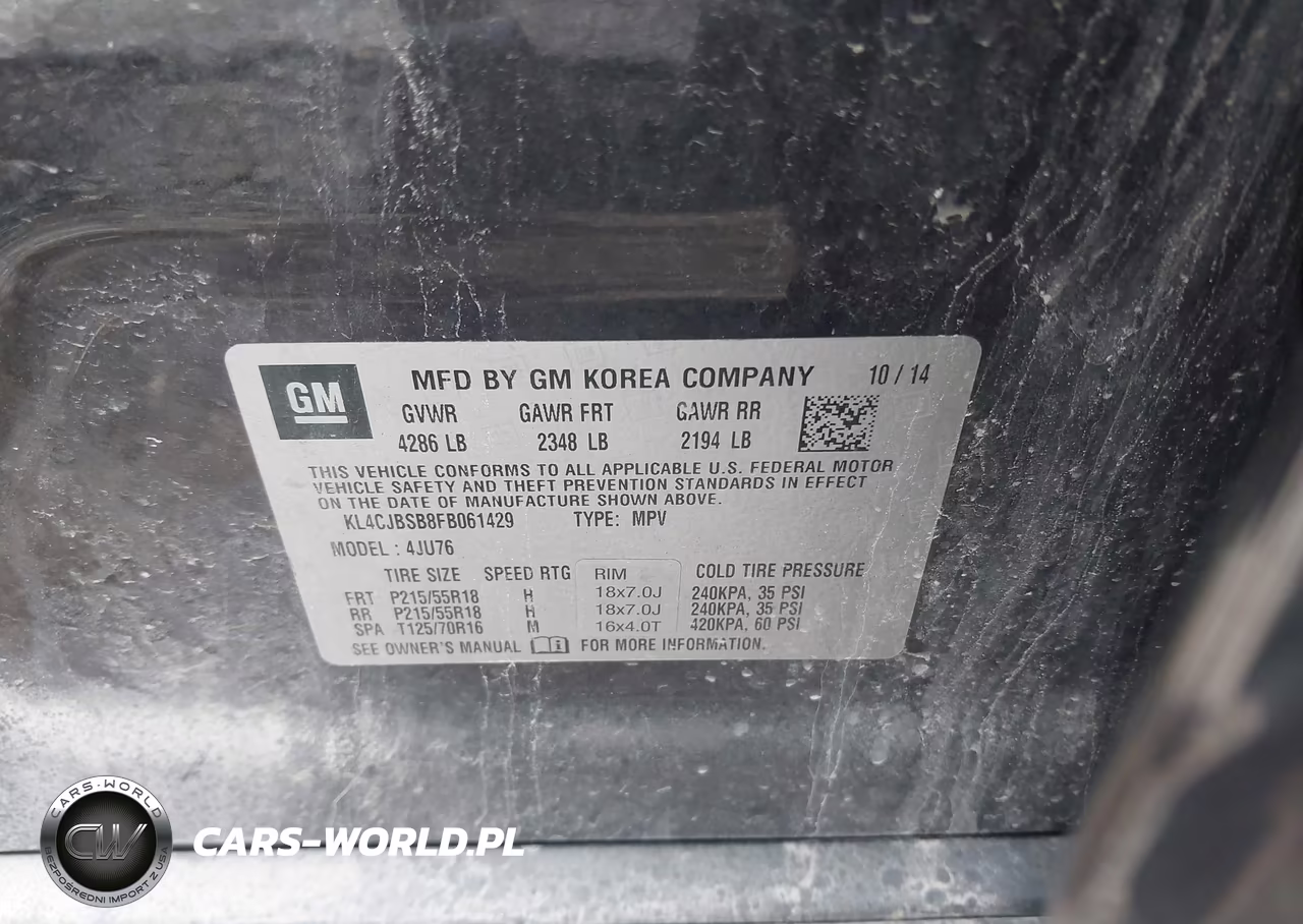 2015 Buick Encore Convenience VIN:KL4CJBSB8FB061429 - 9