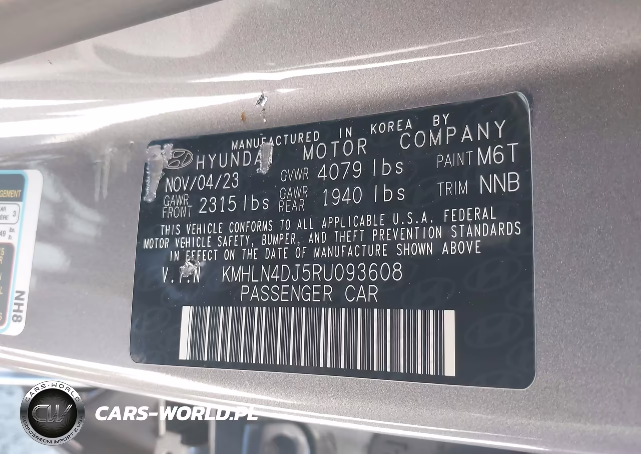 2024 Hyundai Elantra Hybrid Limited VIN:KMHLN4DJ5RU093608 - 9