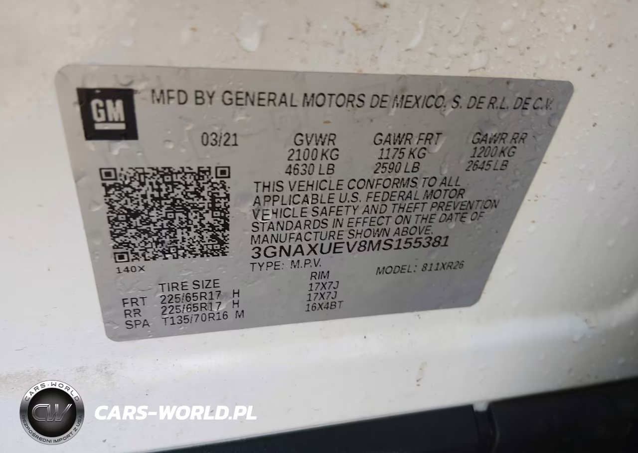 2021 Chevrolet Equinox Awd Lt VIN:3GNAXUEV8MS155381 - 9