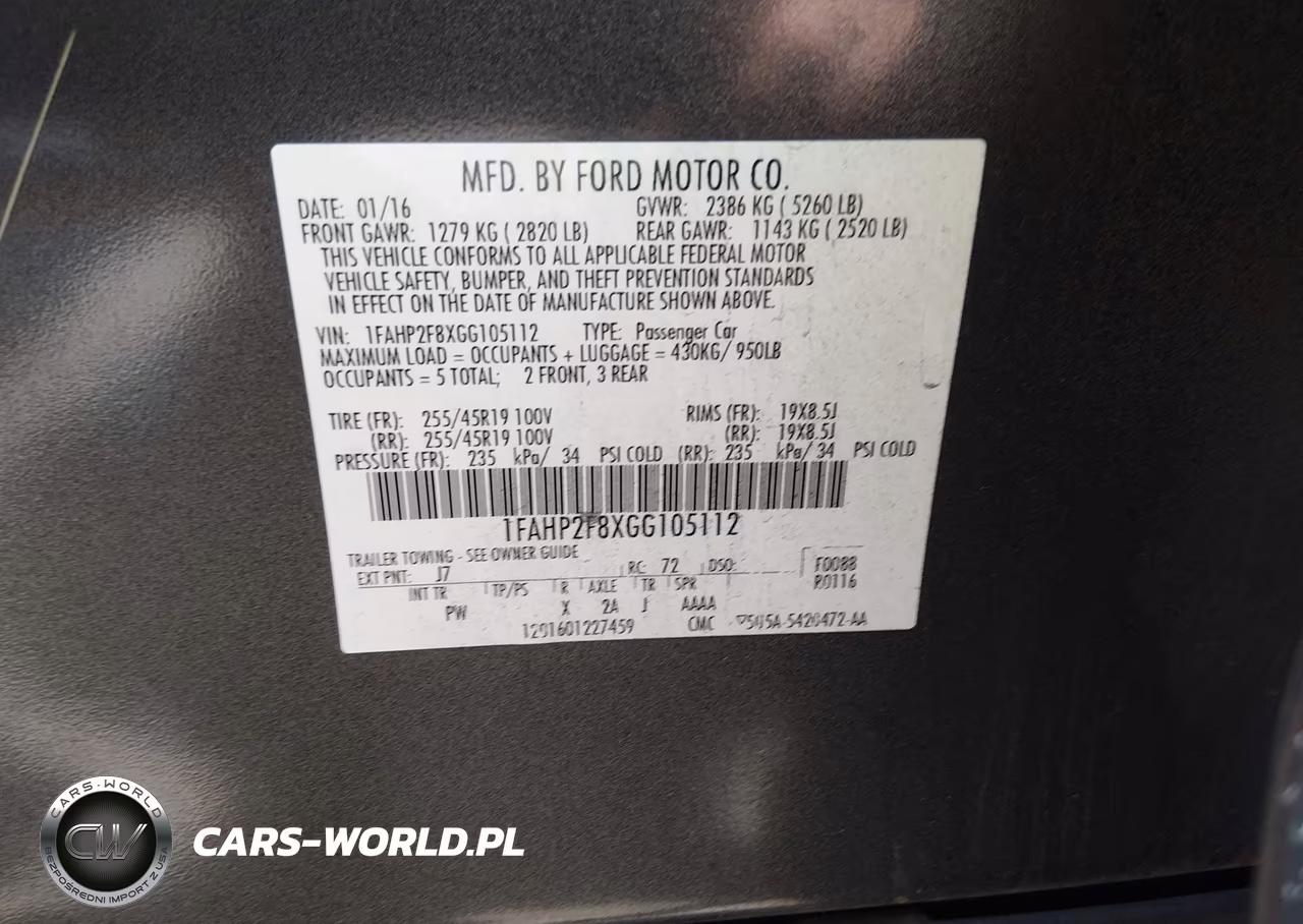 2016 Ford Taurus Limited VIN:1FAHP2F8XGG105112 - 9