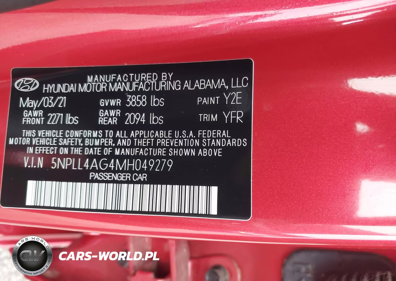2021 Hyundai Elantra Se VIN:5NPLL4AG4MH049279 - 9