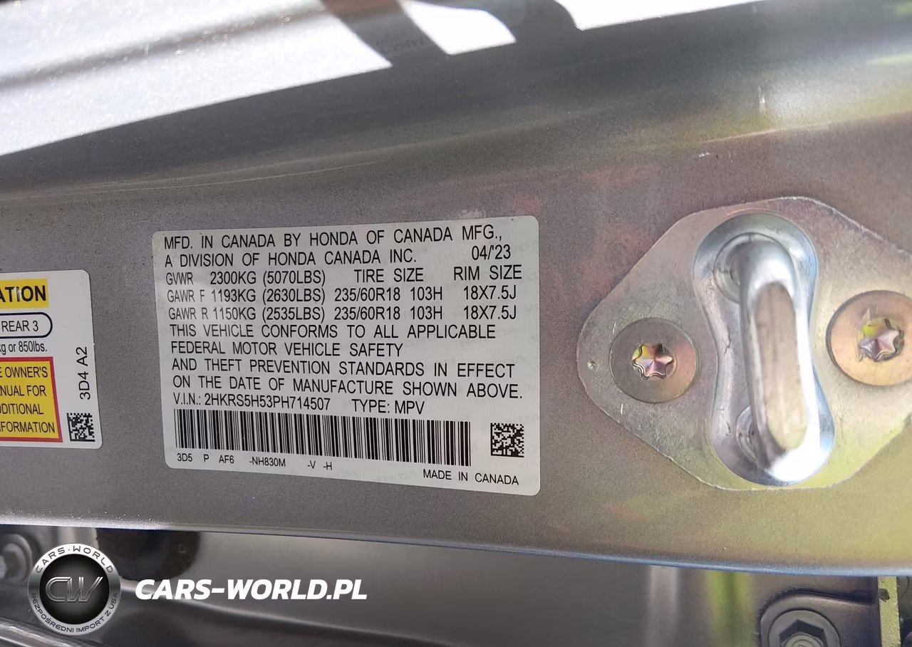 2023 Honda Cr-V Hybrid Sport VIN:2HKRS5H53PH714507 - 9