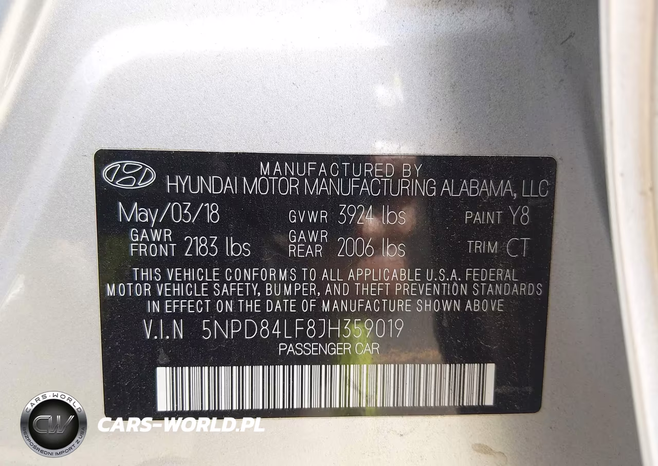 2018 Hyundai Elantra Sel VIN:5NPD84LF8JH359019 - 9