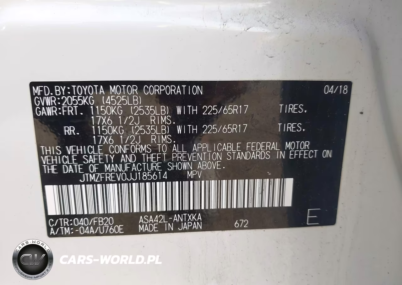 2018 Toyota Rav4 Le VIN:JTMZFREV0JJ185614 - 9
