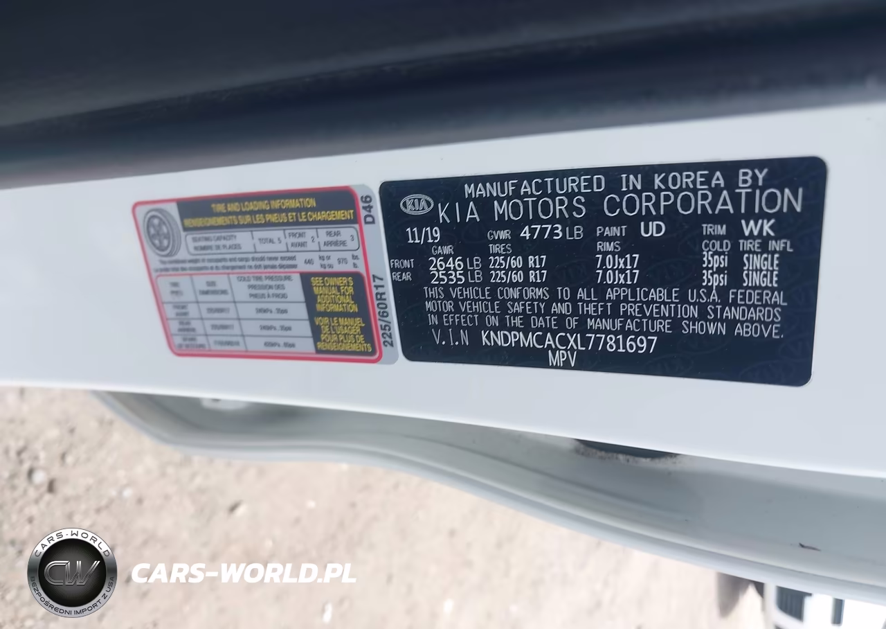 2020 Kia Sportage Lx VIN:KNDPMCACXL7781697 - 9