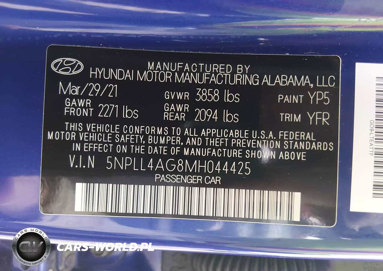 2021 Hyundai Elantra Se VIN:5NPLL4AG8MH044425 - 9