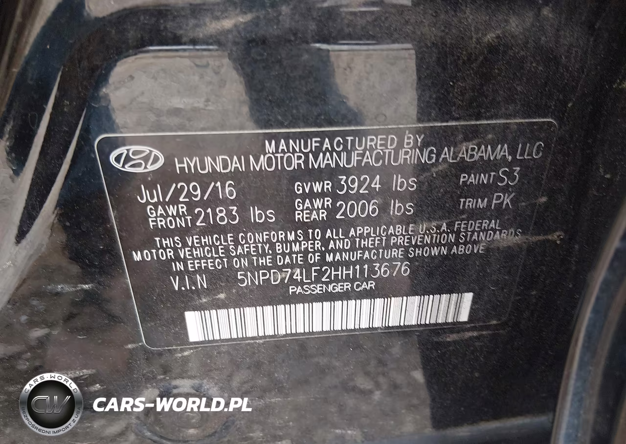 2017 Hyundai Elantra Se VIN:5NPD74LF2HH113676 - 9