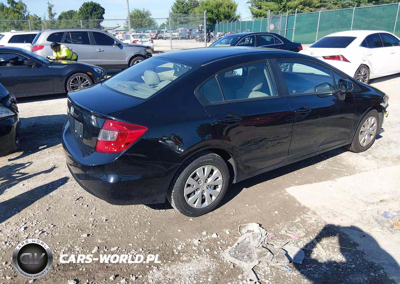 2012 Honda Civic Lx VIN:19XFB2F51CE060559 - 4