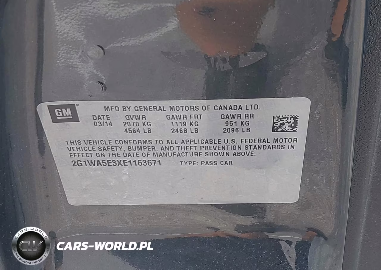 2014 Chevrolet Impala Limited Ls VIN:2G1WA5E3XE1163671 - 9