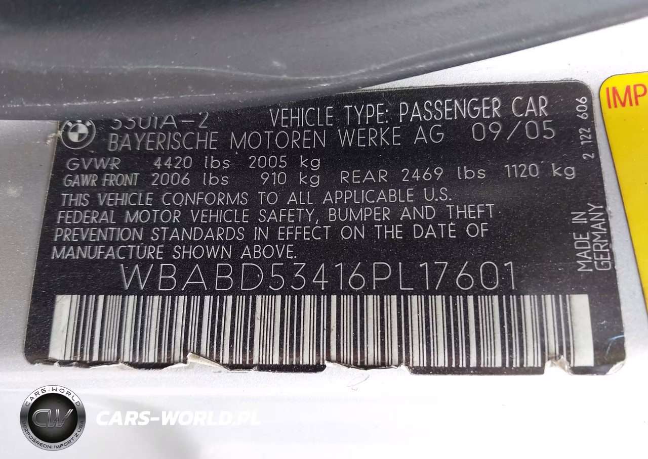 2006 BMW 330Ci VIN:WBABD53416PL17601 - 9