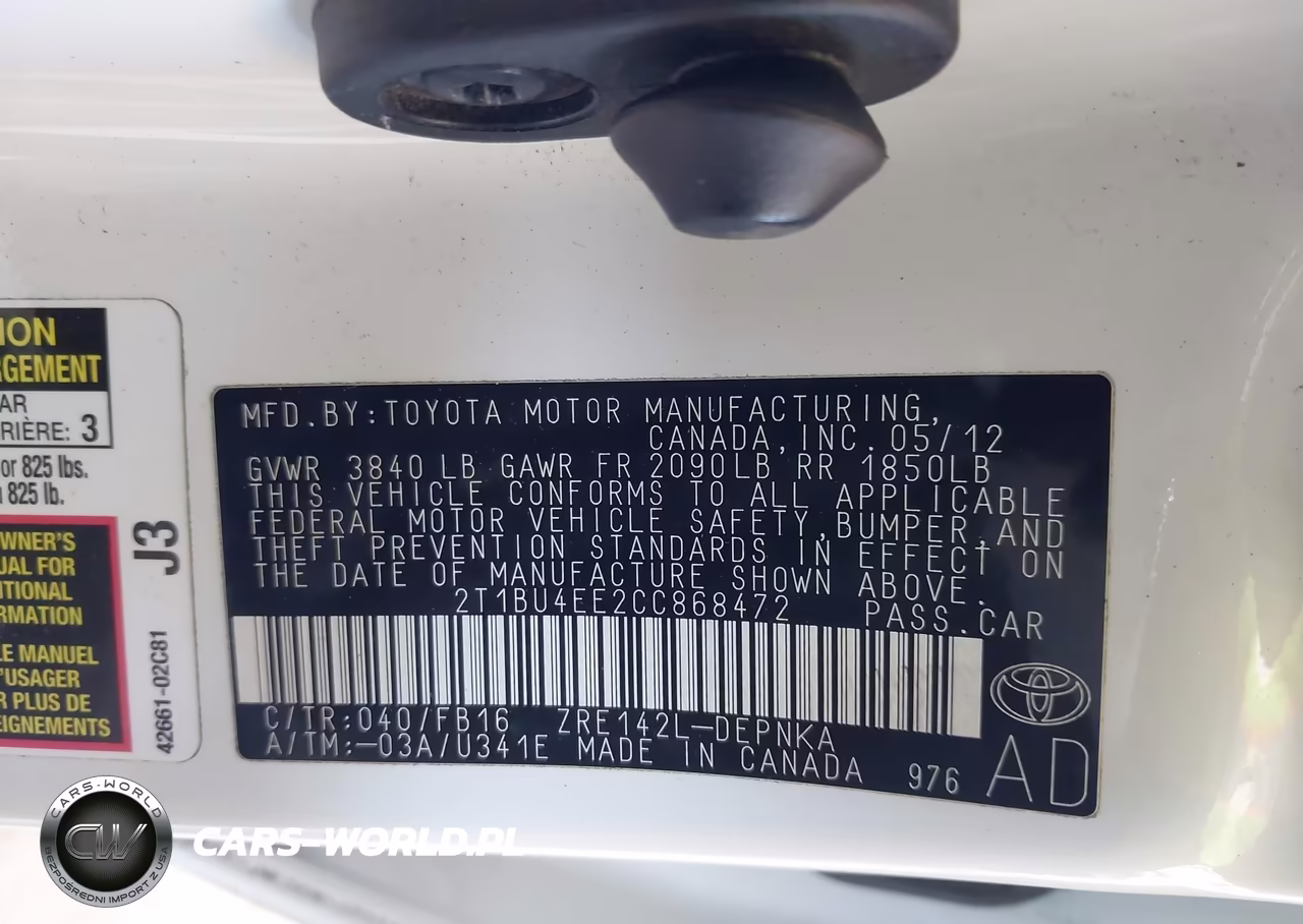 2012 Toyota Corolla Le VIN:2T1BU4EE2CC868472 - 9