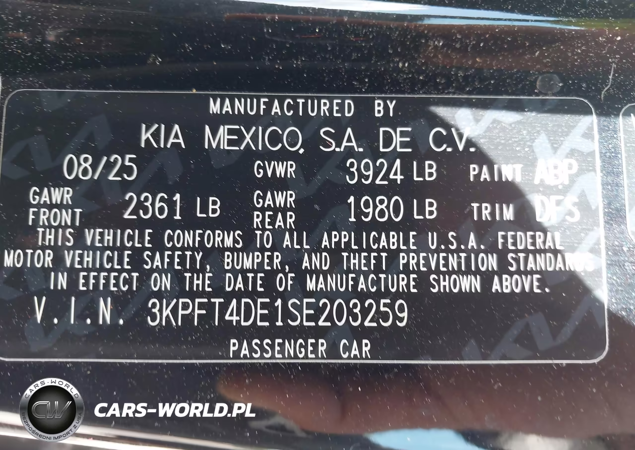 2025 Kia K4 Lxs VIN:3KPFT4DE1SE203259 - 9