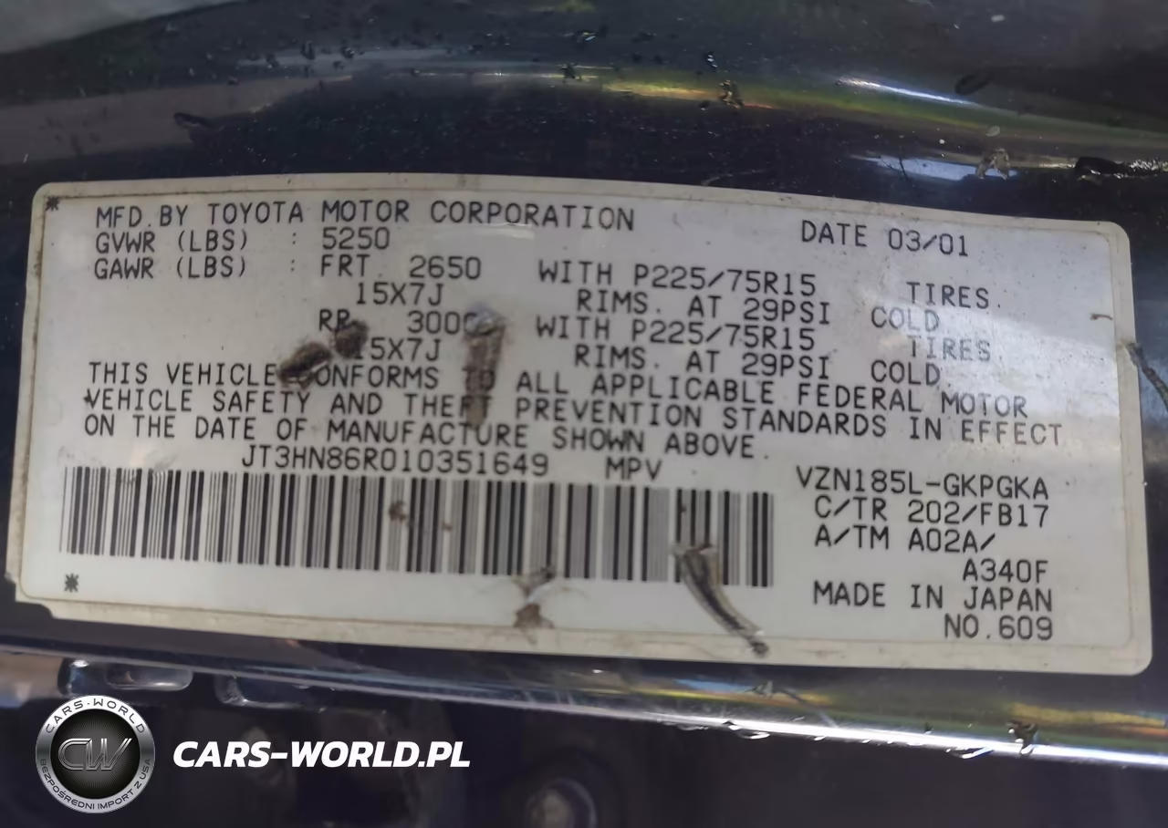 2001 Toyota 4Runner Sr5 V6 VIN:JT3HN86R010351649 - 9