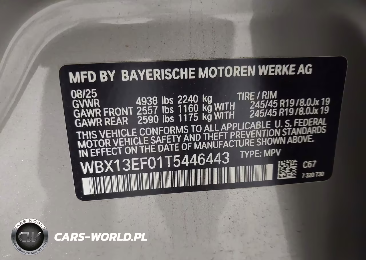 2026 BMW X1 M35I VIN:WBX13EF01T5446443 - 9
