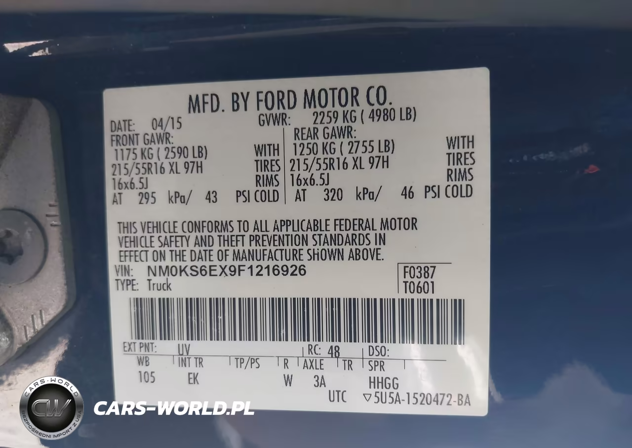 2015 Ford Transit Connect Xl VIN:NM0KS6EX9F1216926 - 9