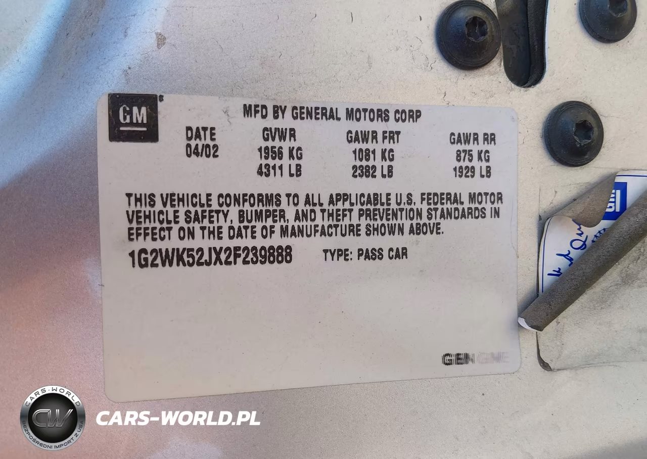 2002 Pontiac Grand Prix Se VIN:1G2WK52JX2F239888 - 9