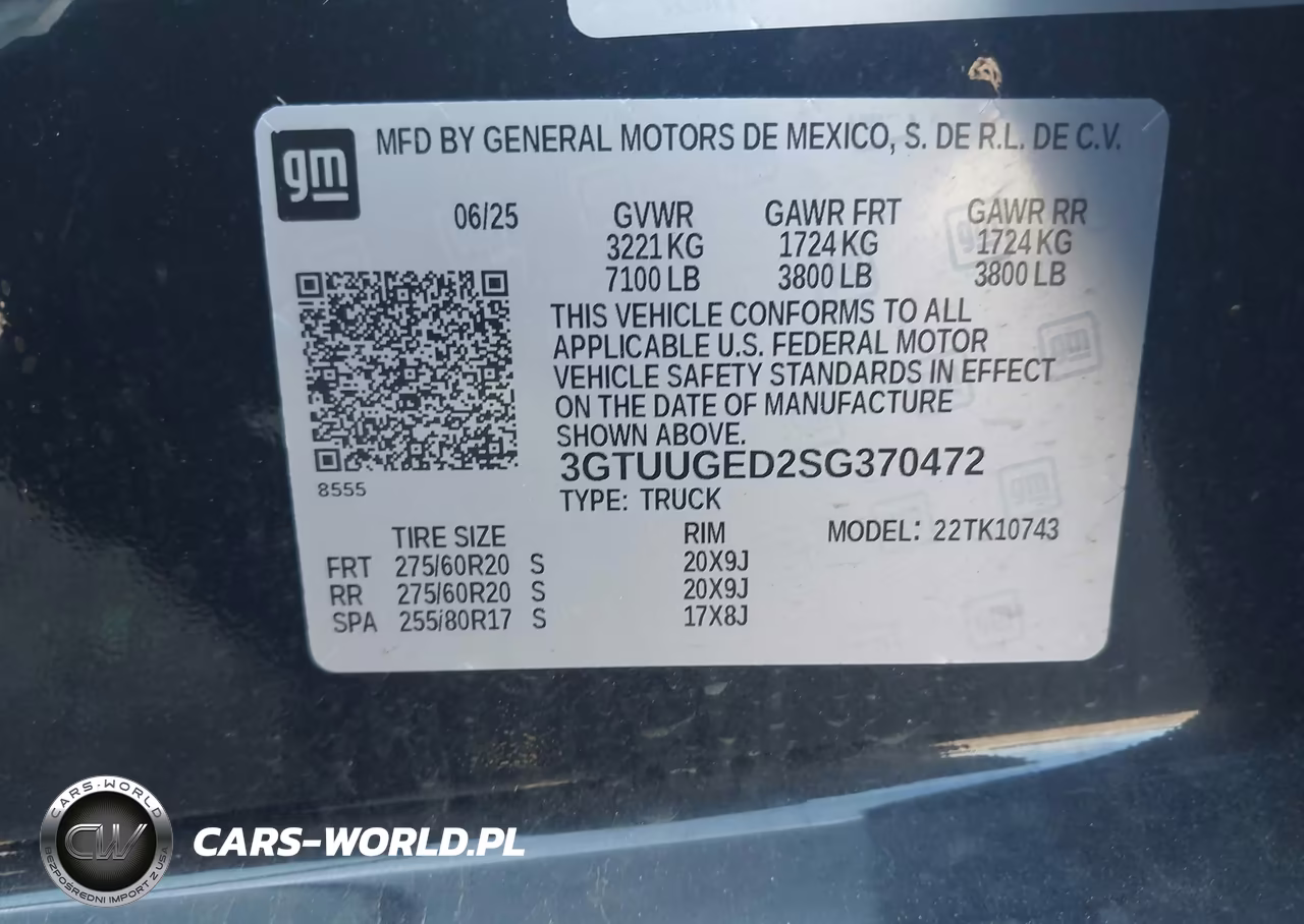 2025 GMC Sierra 1500 4Wd Standard Box Denali VIN:3GTUUGED2SG370472 - 9