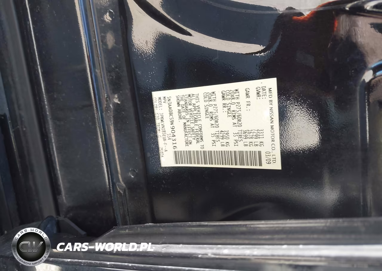 2009 Infiniti Qx56 VIN:5N3AA08C59N904316 - 9