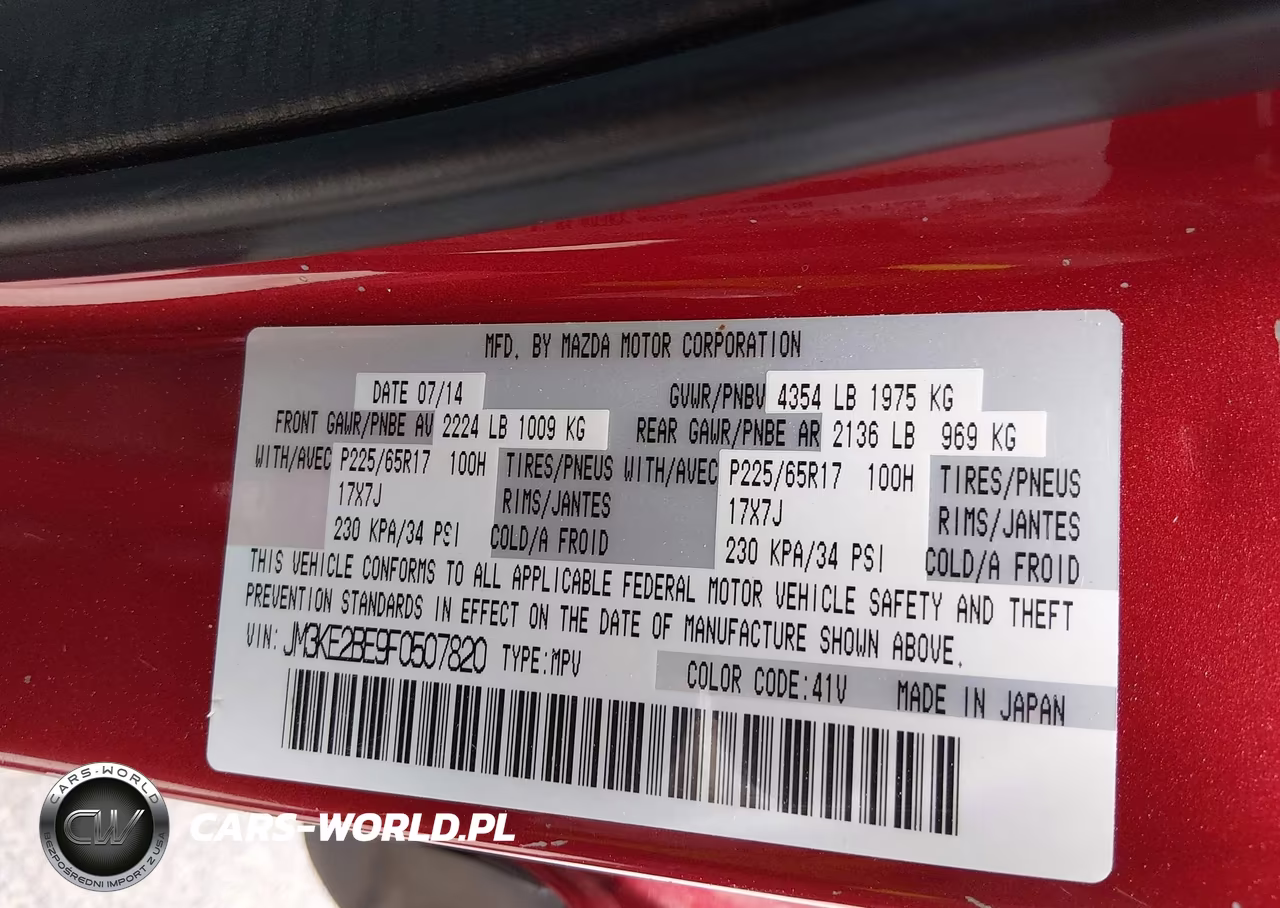 2015 Mazda Cx-5 Sport VIN:JM3KE2BE9F0507820 - 9