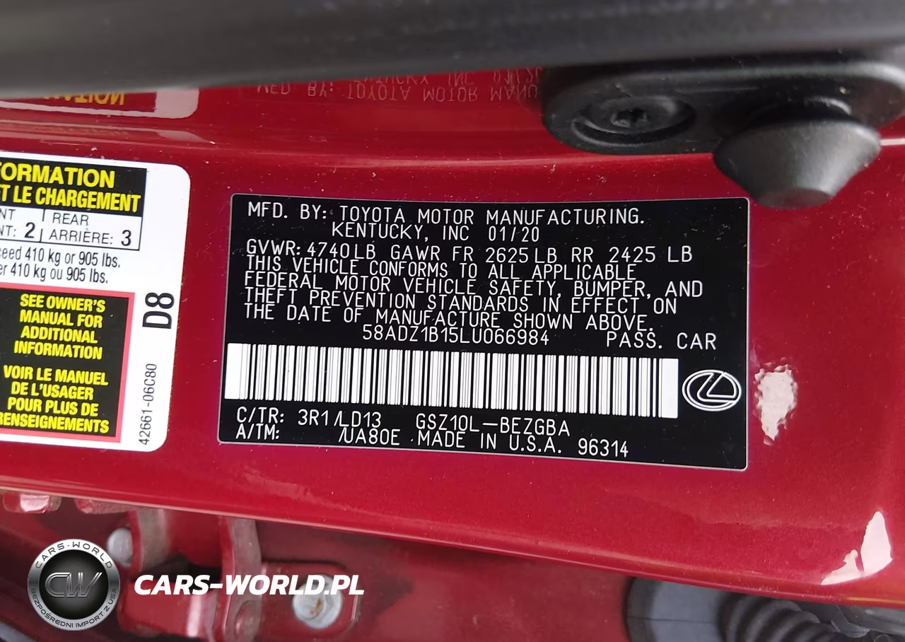 2020 Lexus Es 350 VIN:58ADZ1B15LU066984 - 9