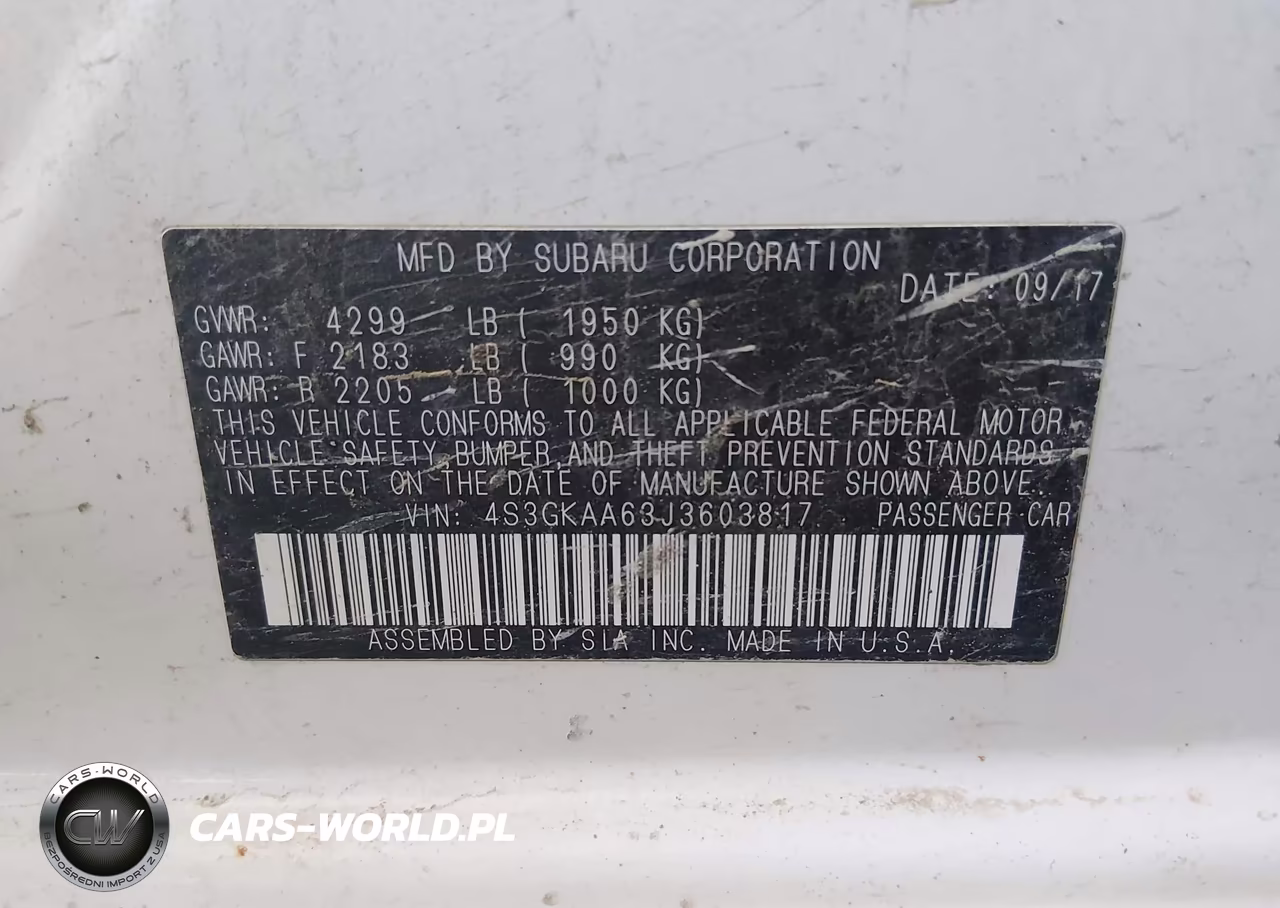 2018 Subaru Impreza 2.0I VIN:4S3GKAA63J3603817 - 9
