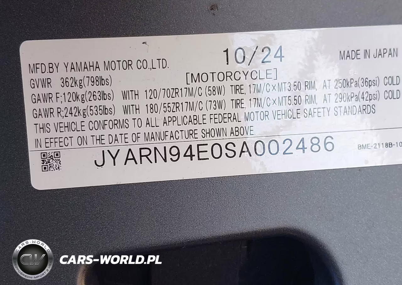 2025 Yamaha Mt09 VIN:JYARN94E0SA002486 - 10
