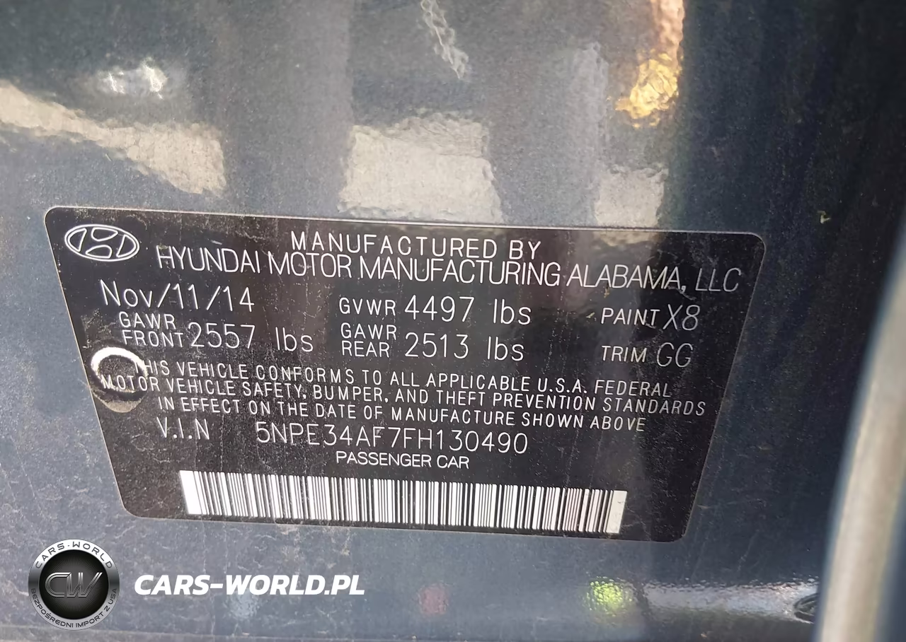 2015 Hyundai Sonata Sport VIN:5NPE34AF7FH130490 - 9